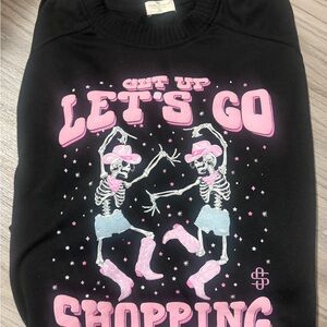 Simply Southern Black and Pink Sweatshirt